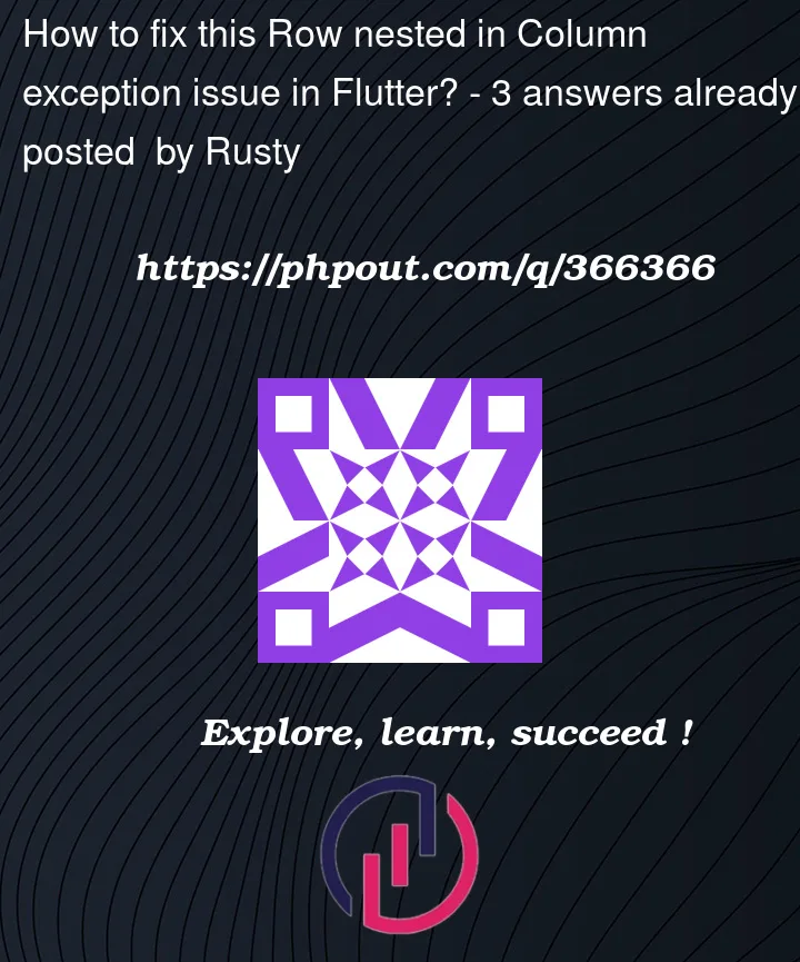 Question 366366 in Flutter