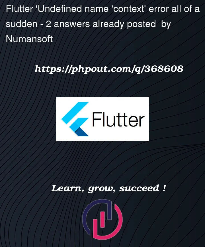 Question 368608 in Flutter