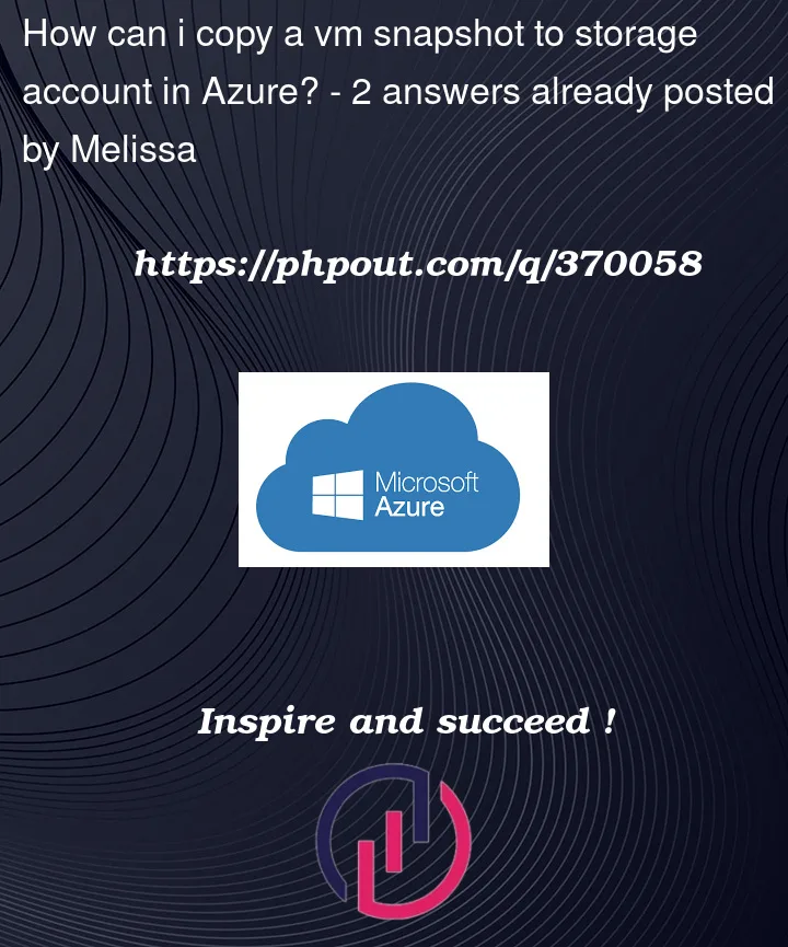 Question 370058 in Azure