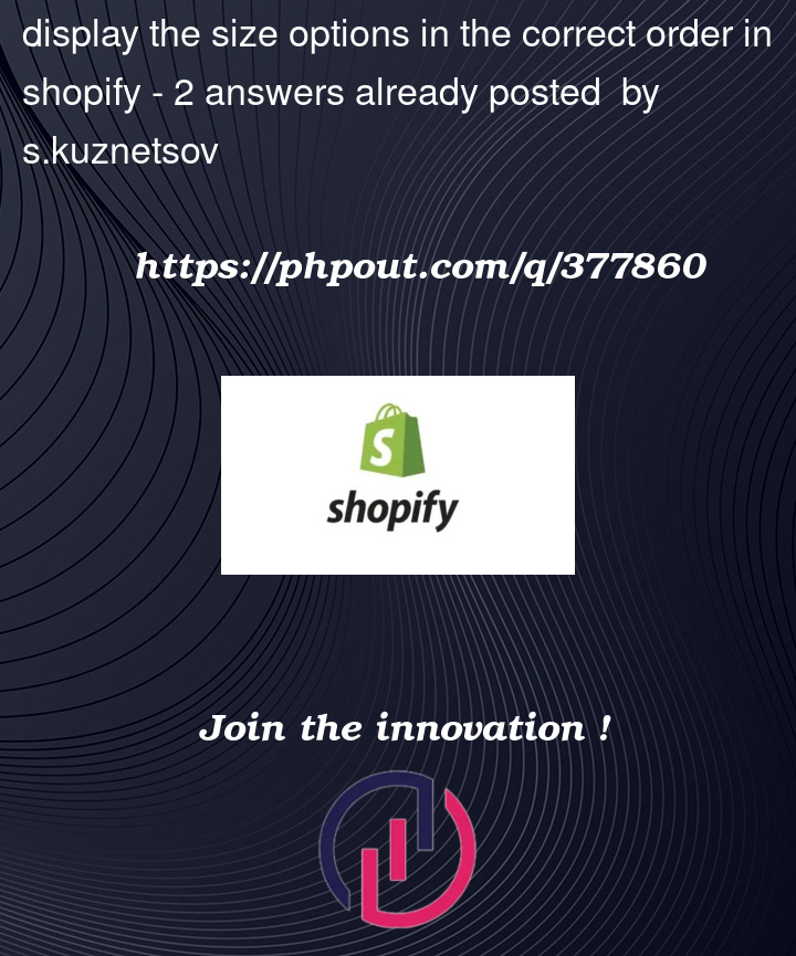 Question 377860 in Shopify