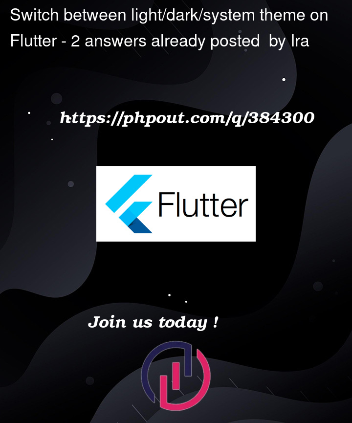 Question 384300 in Flutter