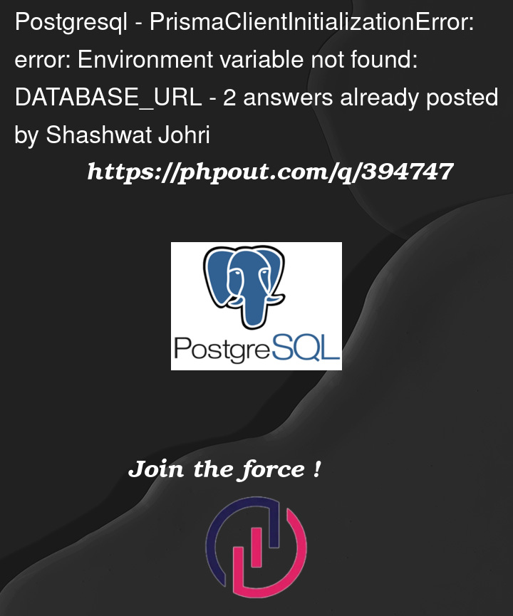 Question 394747 in PostgreSQL