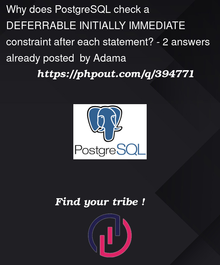 Question 394771 in PostgreSQL