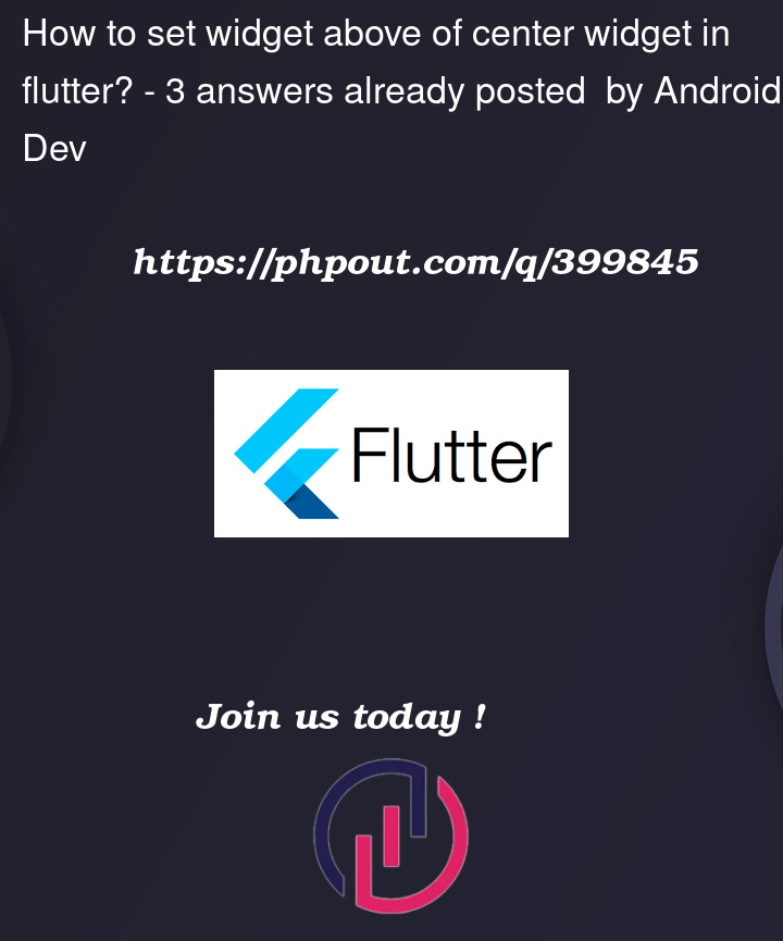 Question 399845 in Flutter