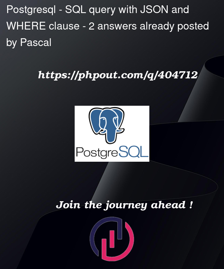 Question 404712 in PostgreSQL