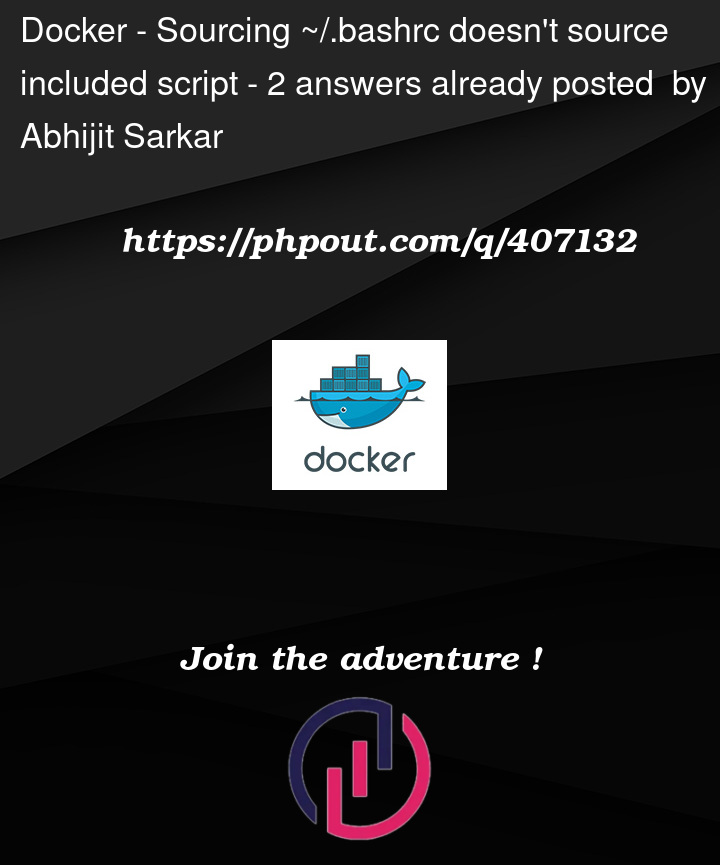 Question 407132 in Docker