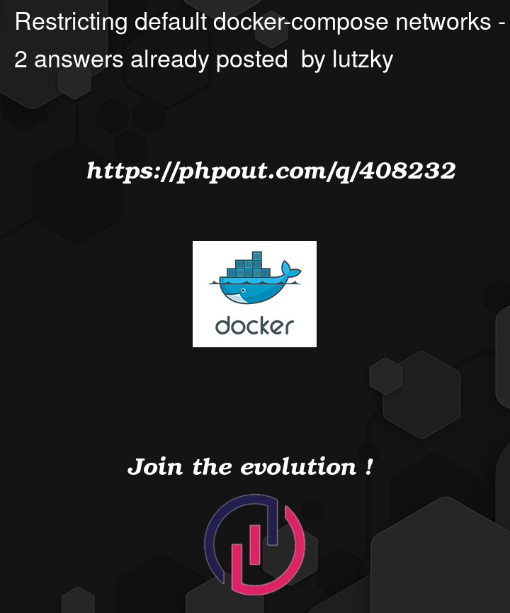 Question 408232 in Docker