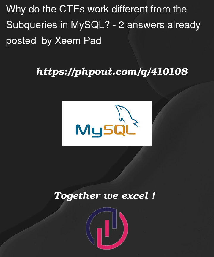 Question 410108 in Mysql