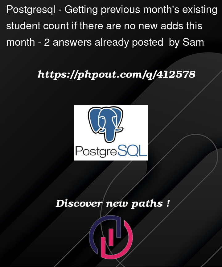 Question 412578 in PostgreSQL