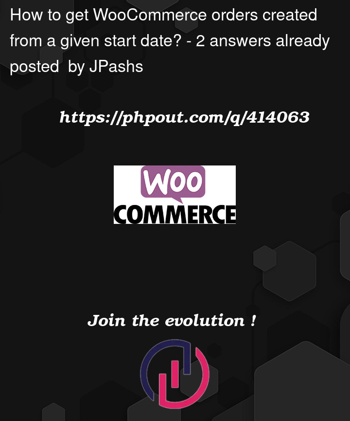 Question 414063 in Woocommerce