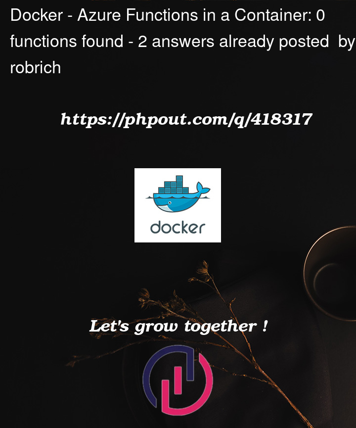 Question 418317 in Docker