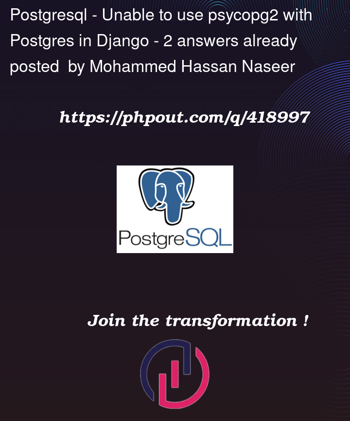 Question 418997 in PostgreSQL