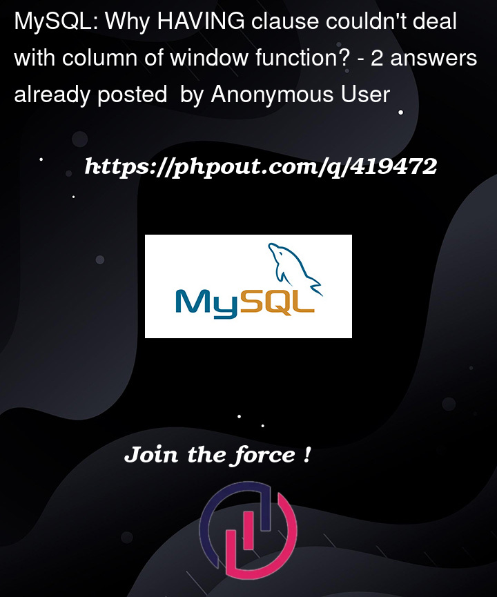 Question 419472 in Mysql