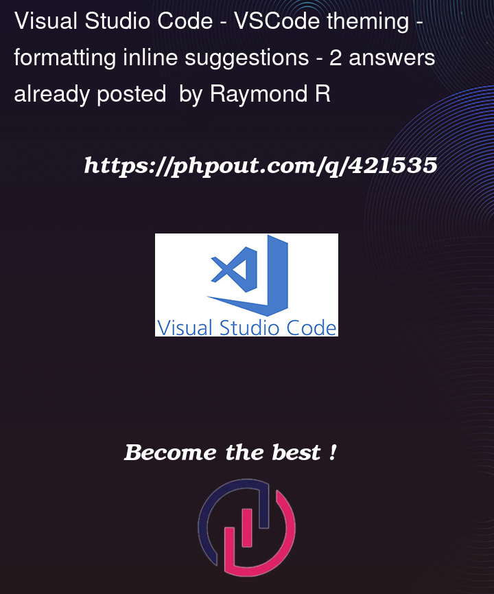 Question 421535 in Visual Studio Code