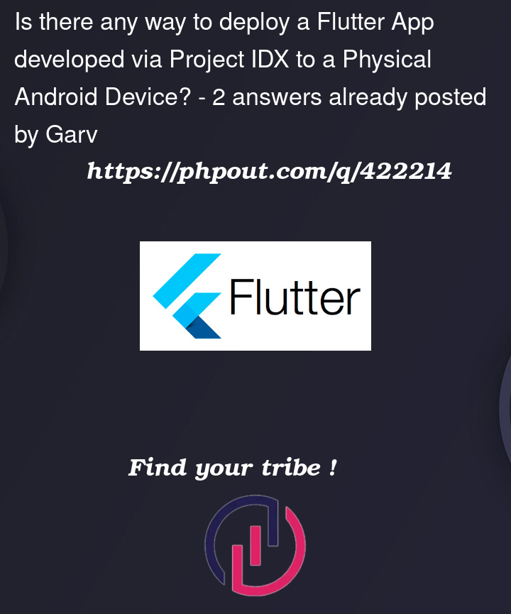 Question 422214 in Flutter